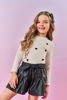 Imagem de Short Infantil Menina Courino Preto Mundo Cinti