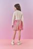 Imagem de Conjunto Infantil Menina Blusa E Saia-Short Paetê Rosa Mundo Cinti